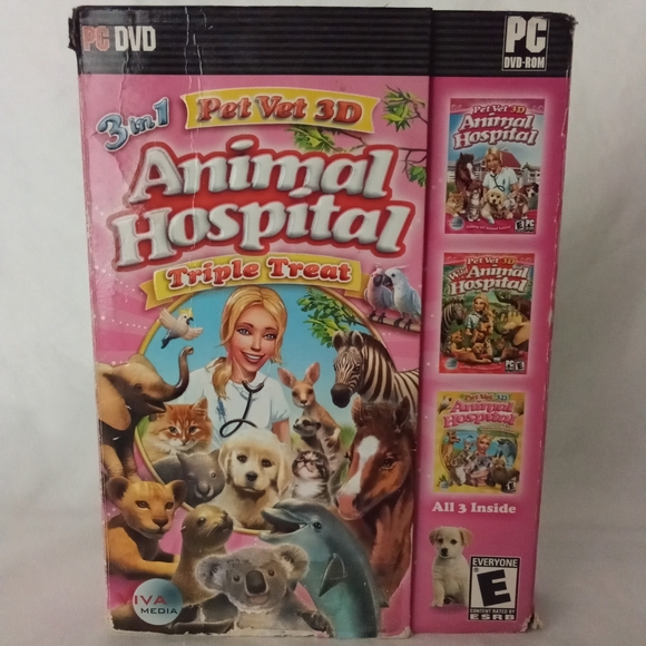 3 in 1 Pet Vet 3D Animal Hospital Triple Treat Wild & Down Under Windows PC Game - Picture 2 of 10